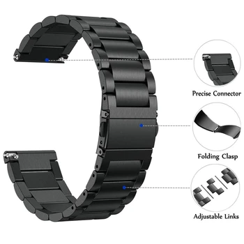 Compatibil pentru Fitbit-Versa 2 bandă din Oțel Inoxidabil Brățară de Metal Bratara pentru Fitbit-Versa Lite Versa2 curea de Afaceri correa