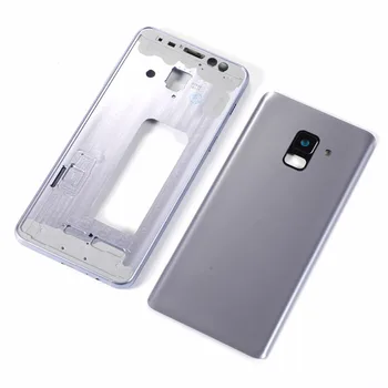 Pentru Samsung Galaxy A8 2018 A530 A530F SM-A530F A530DS Carcasa de metal Mijloc Rama+Sticla Baterie Capac Spate +Instrumente