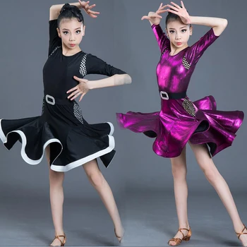 Fete Profesionale latino rochie dans Copii, Dans de Dans Salsa poarte haine Copii Concursuri latină Etapă poarte costume