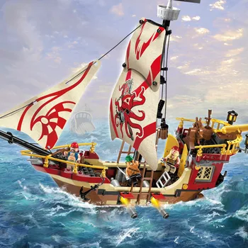 1311 Noi Pirat Serie de Constructii Puzzle Creativ pentru Copii Ziua de nastere Cadou de Crăciun Jucării