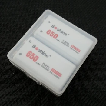 8PCS Transparent 2 x 9V 6F22 Baterie din Plastic Caz, Titularul Cutie de Depozitare Baterie 9V cutie