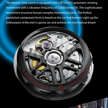 De lux Automatic Mecanic Tourbillon Ceas de mână Moda Barbati Brand de Top Ceas Sport Barbati Luminos Ceasuri pentru Barbati Nou 2020