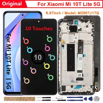 Raugee Original Ecran Pentru Xiaomi Mi 10T Lite 5G LCD 10 Atinge Ecranul Pentru Mi 10T 10 T Lite 5G M2007J17G Inlocuire Ecran