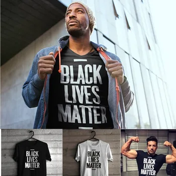Viețile negrilor Contează pentru Bărbați T-Shirt Scurt Casual cu Maneci t shirt Pentru Barbati Femei Streetwear George Floyd Îmbrăcăminte Amuzant Tee Topuri