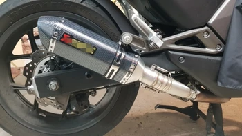 NC750 Motocicleta a tobei de Eșapament link-ul de mijloc conductă completă a sistemului db-killer pentru HONDA NC700 NC700X NC700S 2012-2017