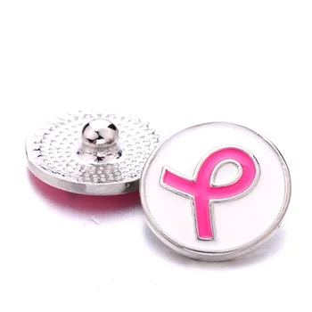 5pcs/lot Nou Panglica Roz Snap Butonul de Bijuterii Stras Farmec Butoane pentru 18mm Brățară Bijuterii pentru Femei Snap Bijuterii