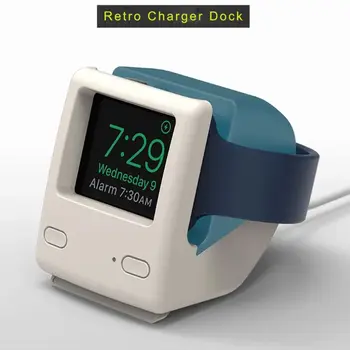 Universal Silicon Ceas Retro Incarcator Stand De Încărcare Stație De Andocare Suport De Montare Pentru Apple Watch Serie 4/3/2/1
