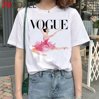 Vogue Printesa Tricou Femei Top de Vara Plus Dimensiune T-shirt Epocă de Desene animate Grafică Teuri Anime Drăguț Top coreean de Streetwear de sex Feminin