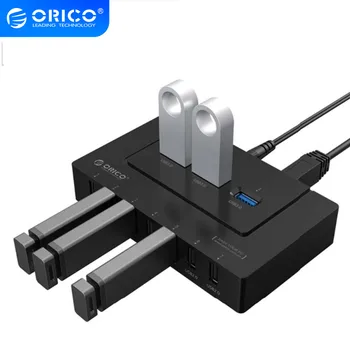 ORICO USB 2.0/3.0 HUB 10 Porturi USB HUB 5Gbps Adaptor de Alimentare de Mare Viteză Splitter Adaptor pentru PC LaptopNotebook-Negru