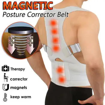 Ortopedice Magnetic Vesta Postura Corectă A Curelei De Îngrijire A Sănătății Reglabil Corector De Postura Corset Suport Spate Bretele Curea Bandă