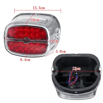 Motocicleta Roșu Obiectiv Coada de Lumină LED-uri din Spate de Frână Rândul său, Lumini de Semnalizare Lămpi plăcuță de Înmatriculare Pentru Harley Davidson