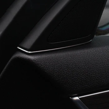 Ușa tweeter slot plug autocolante pentru BMW f10 f11 seria 5 2011-2017 2 buc ABS cromat usa vorbitori cadru trim paiete originale se potrivesc