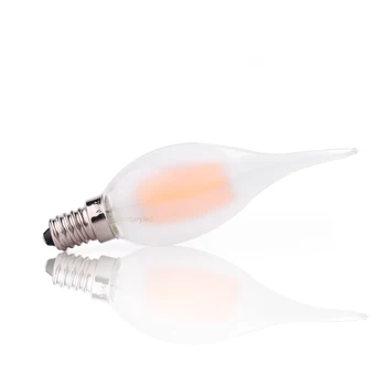 Grensk C35T 4W 6W Flacără Sfat Lampă cu Led-uri Retro Mată LED Filament Bec E12 110V E14 220V Iluminat Decorativ Dimmbale Bec