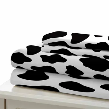 2/3 Piese Vaca Animal Seturi de lenjerie de Pat 3D de Imprimare Duvet Cover Set de Pat Alb Negru husă de Pilotă Twin Regina King Set de Acoperire(Nr. Coli)