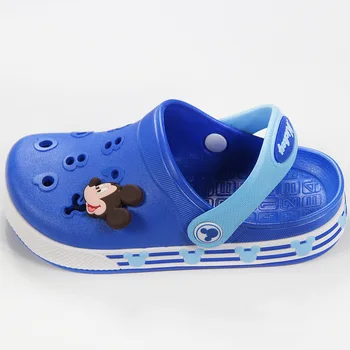 Disney pentru copii gaura pantofi 2019 vara noi acasa, anti-alunecare sandale părinte-copil fete grădină pantofi