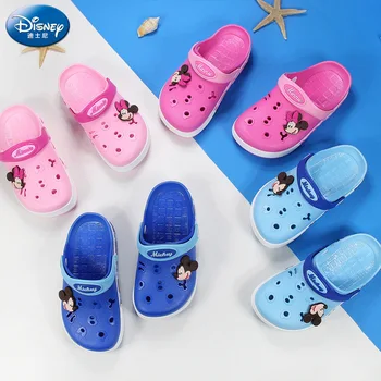 Disney pentru copii gaura pantofi 2019 vara noi acasa, anti-alunecare sandale părinte-copil fete grădină pantofi