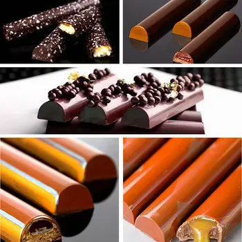 Policarbonat Ciocolata Matrite Fâșie Lungă de Copt Instrumente de 10 Cavitatea Plastic Mucegai Bomboane Dimensiune 118x23xH14mm