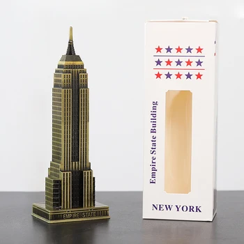 Meserii Ornamente New York, Empire State Building Din Metal Model Meserii Ornamente Creative Cadouri De Afaceri Decor Birou Decorative