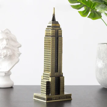 Meserii Ornamente New York, Empire State Building Din Metal Model Meserii Ornamente Creative Cadouri De Afaceri Decor Birou Decorative