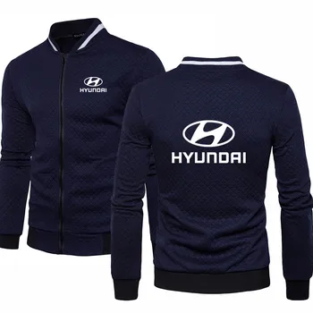 Primavara Toamna Barbati Jacheta Hyundai Auto Logo-ul de Imprimare Harajuku Haine de Bumbac de Înaltă Calitate pentru Bărbați Jachete jacheta de baseball