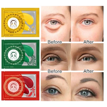 EFERO 12-7Pair Masca pentru Ochi Eye Patch-uri de Sub Ochi Pad Saci de Cercurile Intunecate de Îndepărtare Anti-Imbatranire Hidratanta Colagen Ochi Măști de Îngrijire a Pielii