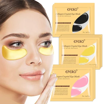 EFERO 12-7Pair Masca pentru Ochi Eye Patch-uri de Sub Ochi Pad Saci de Cercurile Intunecate de Îndepărtare Anti-Imbatranire Hidratanta Colagen Ochi Măști de Îngrijire a Pielii