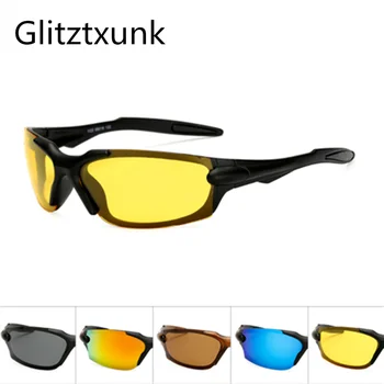 Glitztxunk de Epocă pentru Bărbați ochelari de Soare Polarizat Sport Brand Obiectiv Plat fără ramă Cadru Pătrat Femei Ochelari de Soare Ochelari de oculos de sol