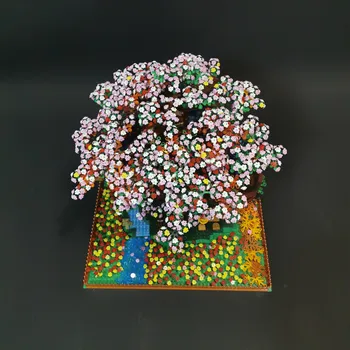 MOC Creator Cherry Blossom pentru Casă în Copac Versiune Idei Serie Compatibile Cu 21318 Blocuri Caramizi Jucarii Copii Cadouri