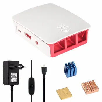 Aokin pentru Raspberry Pi 3 B+ Caz ABS Coajă de Protecție Caz Acoperire Cutie cu radiator Pentru Raspberry Pi 3 B+/3/ B+