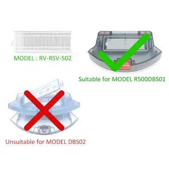 Coredy de Înlocuire de Înaltă Eficiență de Filtrare Kit Compatibil Generația 1 Praf Bin pentru R500+ R550 2 buc Model RV-VSR-502