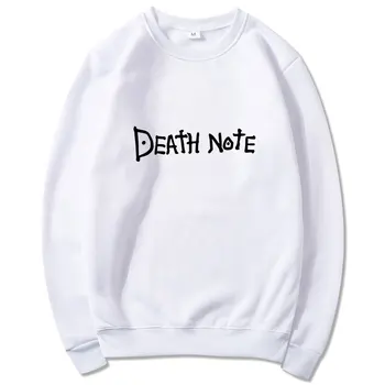 Death Note Scrisoarea Imprimate Hanorace Harajuku Hip Hop Streetwear Bărbați Femei Anime Hanorac Pulover gât Rotund cu Glugă Topuri