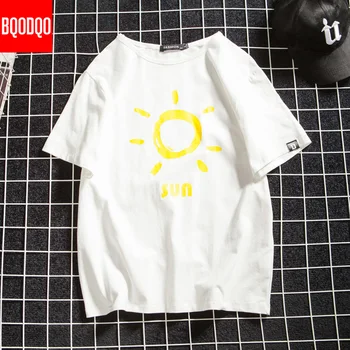 Men ' s Bumbac Moda T-shirt Mens Soarele de Vară Imprimare Tricouri 5XL Casual Amuzant T shirt Tee Om Supradimensionate Noi Topuri & Tricouri Streetwear