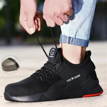 Vara Respirabil Steel Toe Pantofi Protectie Pantofi De Lucru Pentru Bărbați Adidași Cu Bombeu Metalic Ryder Pantofi De Lumină Puncție Dovada Cizme
