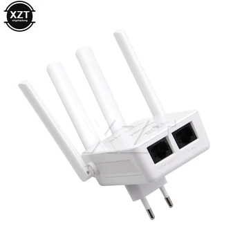 Mini Repetor WiFi / Router / Punct de Acces Wi-Fi Range Extender cu 4 Antene Externe WPS Protecția UE/SUA Plug Router wifi