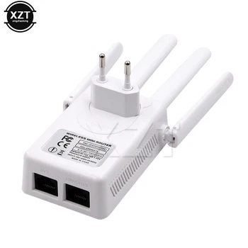 Mini Repetor WiFi / Router / Punct de Acces Wi-Fi Range Extender cu 4 Antene Externe WPS Protecția UE/SUA Plug Router wifi