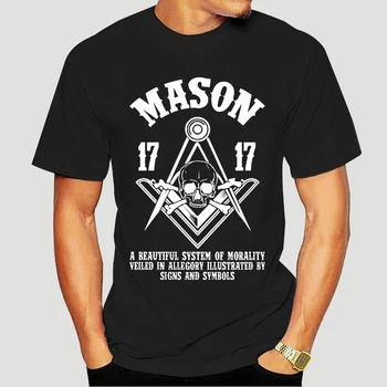Vechi Gratuite si Acceptat Zidari Tricou Masonice 1717 Mens T-shirt Tee barbati femei tricou bumbac topuri teuri 3278X