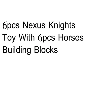 2020 Nou 6pcs Nexus Cavaleri Jucărie Cu Calul Blocuri Compatibil Nexoe Cavaleri ZM243 Set Jucarii pentru Copii cadouri