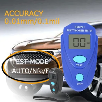 2019 Noul Mini Automobile Grosime de Măsurare Digital LCD Pictura Metru Grosime de Acoperire Auto Calibru de Grosime Tester Instrumente de Măsură