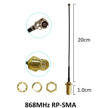 868MHz 915MHz lora Antena 3dbi Conector RP-SMA GSM 915 MHz 868 MHz antena antenne +21cm SMA Male /u.FL Cablu Coadă