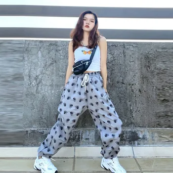 HOUZHOU pantaloni de Trening Femei coreeană Stil Harajuku Pantaloni Streetwear Femei Joggeri Moda Toamna Piesa Pantaloni Femei Print Pantaloni