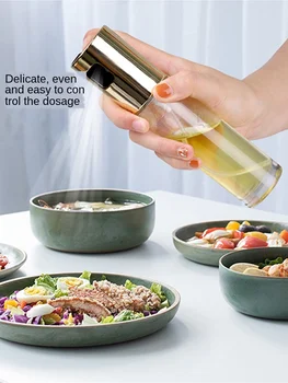 Bucătărie Sticla Cu Pulverizator De Presă De Tip Spray Transparent De Sticlă Sticla De Oțet Condimente Sticla Sticla De Parfum De Udare Poate