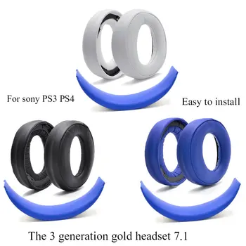 Pernițe de Urechi pad pernă de Susținere tampoane pentru Sony PlayStation PS3 PS4 7.1 PS Gold Wireless Stereo pentru Căști CECHYA-0083 L R 1 pereche