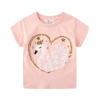 2020 Unicorn T shirt Girls T-shirt Topuri de Vara Printesa tricou Curcubeu unicornio tricouri licorne koszulki haine pentru copii Nou