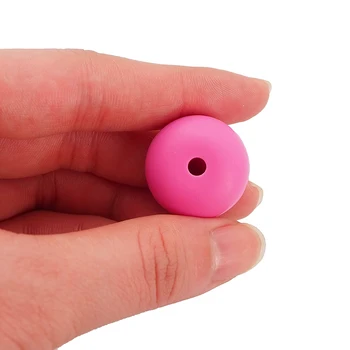 Chenkai 10BUC BPA Free 23*15MM Silicon Margele Abacus Dentitie Senzoriale Suzeta Pentru DIY Copil care Alăptează Colier Bijuterii Cadouri