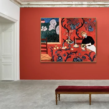 Henri Matisse Roșu Stil Clasic Încă în Viață Imprimare Panza de Pictura Arta Poster de Perete Poza pentru Living Home Decor Decor de Perete