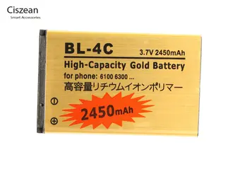 2450mAh BL-4C, BL 4C BL4C Aur Înlocuire Baterie + LCD Incarcator Pentru Nokia 6300 6100 X2 6021 7180 3118 6136 6110 1006 7205 ect