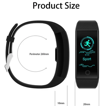 EDENGMA Brățării Inteligente QW18 Modul Sport Info Memento Heart Rate Monitor Somn Apel Memento Bluetooth Culoare Ceas