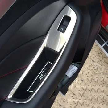 Din oțel inoxidabil Pentru MG ZS 2018 accesorii Auto Styling Auto, Ferestre, Uși de sticlă Ridicați Comutatorul de Comandă Capacul Panoului Ornamental autocolant