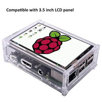 Acrilic Caz de Protecție pentru Raspberry Pi 3 Model B, Pi 2 Model B & Pi Model B Transparente