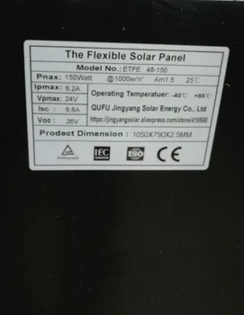 Celule solare ETFE 150W Flexibil de panouri Solare Pret pentru RV Marin Barca sursă de Alimentare Auto